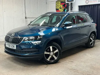 Used Skoda Karoq SE 115 HP (84 kW) 2018 Blue SUV