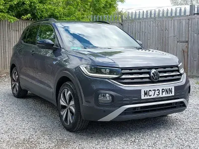 Used VW T-Cross Black Edition 110 HP (80 kW) 2023 Grey SUV