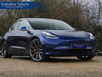Blue Used 2020 Tesla Model 3 Performance Sedan | £17,750 (Fair price)