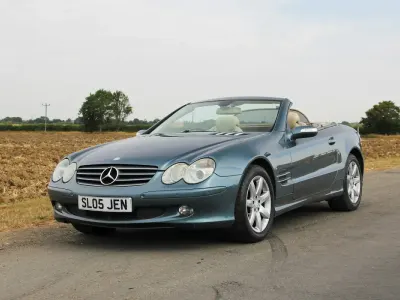 Used Mercedes SL500 306 HP (225 kW) 2005 Blue Cabriolet