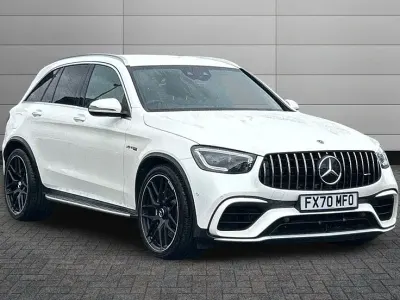 Used Mercedes GLC63 AMG AMG 476 HP (350 kW) 2020 Diamond white bright SUV