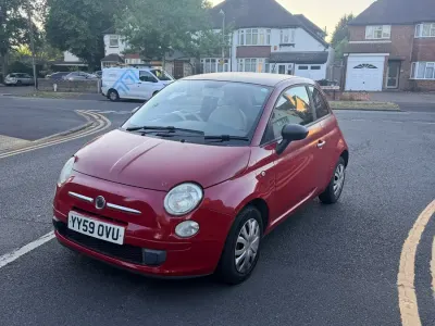 Used Fiat 500 Pop 69 HP (50 kW) 2009 Red Cabriolet