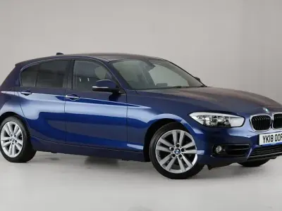 Used BMW 118 Sport Line 150 HP (110 kW) 2017 Blue Hatchback