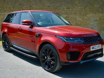 Used Land Rover Range Rover Sport HSE 300 HP (220 kW) 2022 Firenze red SUV