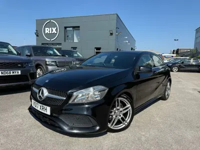 Used Mercedes A160 AMG line 102 HP (75 kW) 2017 Black Hatchback