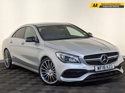 used Mercedes CLA45 AMG CLA Class 2.0Coupe SpdS DCT 4MATIC Euro 6 (s/s) 4dr HEATED SEATS SERVICE HISTORY Saloon