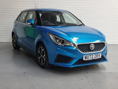 Used MG MG3 Excite 106 HP (77 kW) 2022 Blue Hatchback