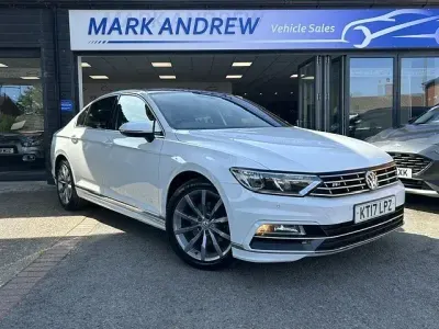 Used VW Passat R-line 150 HP (110 kW) 2017 White Sedan