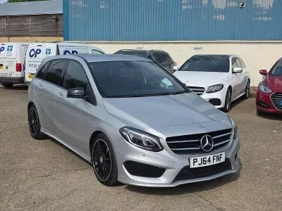 Begagnad Mercedes B200 AMG Line Premium 2014 Silver Minibuss