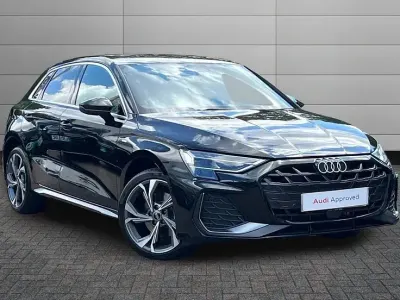 New Audi A3 Sportback S-Line 201 HP (147 kW) 2026 Mythos black Hatchback