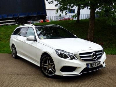 White Used 2015 Mercedes E300 AMG line Estate | £6,995 (Fair price)