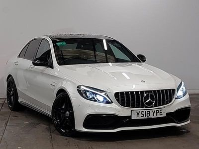 Begagnad Mercedes C63 AMG Premium 476 HK (350 kW) 2018 Vit Sedan
