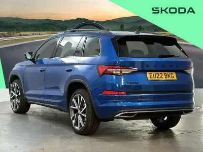 Used Skoda Kodiaq SportLine 200 HP (147 kW) 2022 Blue SUV