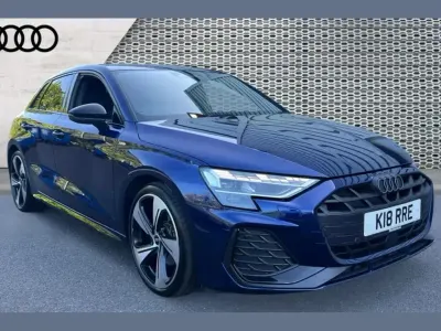 Used Audi A3 Black Edition 147 HP (108 kW) 2025 Blue Hatchback