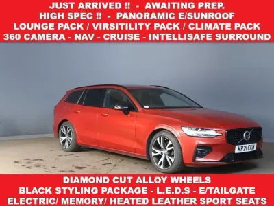 Used Volvo V60 R-Design 197 HP (144 kW) 2021 Red Estate