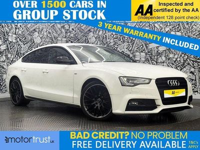 Used Audi A5 Sportback Black Edition 190 HP (139 kW) 2016 White Hatchback