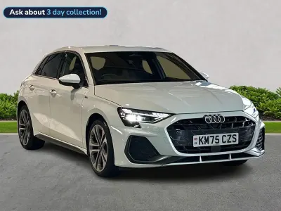 Used Audi A3 Sportback S-Line 150 HP (110 kW) 2025 White Hatchback
