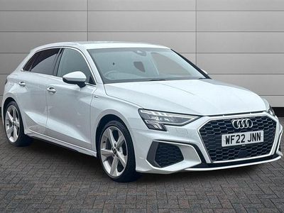 Used Audi A3 S-Line 150 HP (110 kW) 2022 Glacier white Sedan