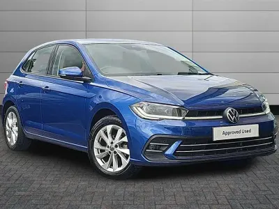Used VW Polo Style 95 HP (69 kW) 2022 Blue Hatchback
