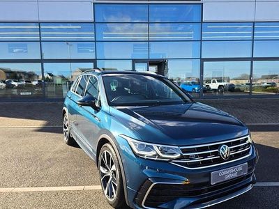Begagnad VW Tiguan R-line 2023 Blå SUV