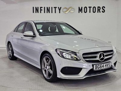 Begagnad Mercedes C220 AMG line 170 HK (125 kW) 2014 Silver Sedan