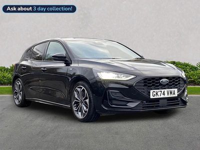 Black Used 2024 Ford Focus ST-Line X Hatchback | £20,249 (Fair price)