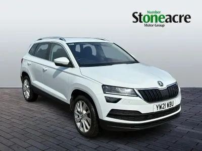 Used Skoda Karoq SE L 150 HP (110 kW) 2021 White SUV