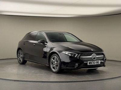 Used Mercedes A250 AMG line 218 HP (160 kW) 2020 Cosmos black Hatchback