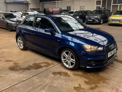 Used Audi A1 S-Line 120 HP (88 kW) 2011 Blue Hatchback