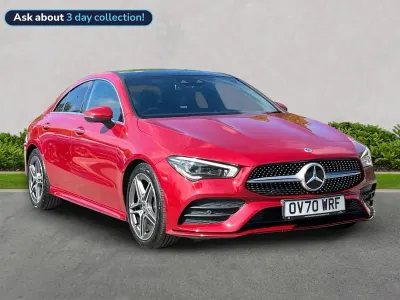 Usado Mercedes CLA180 AMG line 2021 Vermelho Sedan