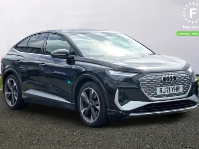Used Audi Q4 e-tron S-Line 150 kW (204 HP) 2022 Black SUV