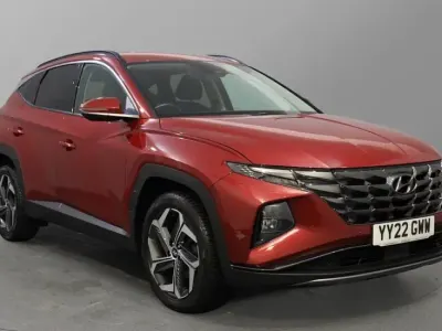 Used Hyundai Tucson Premium 230 HP (169 kW) 2022 Sunset red SUV