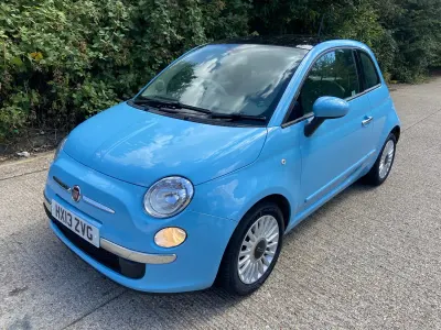 Used Fiat 500 Lounge 69 HP (50 kW) 2013 Blue Hatchback
