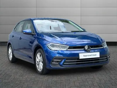 Used VW Polo Style 95 HP (69 kW) 2023 Blue Hatchback