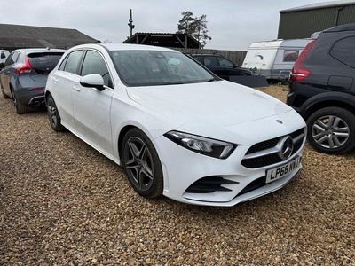Used Mercedes A180 AMG line 136 HP (100 kW) 2018 White Hatchback