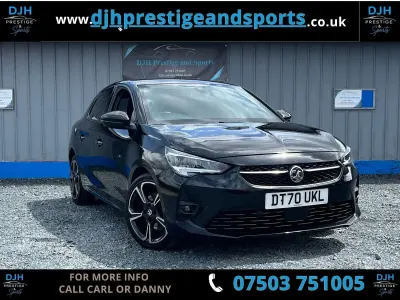 Used Vauxhall Corsa SRi 100 HP (73 kW) 2021 Black Hatchback