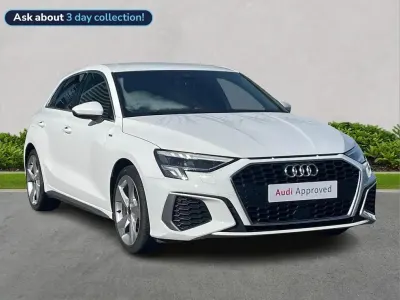 Used Audi A3 S-Line 147 HP (108 kW) 2023 White Sedan