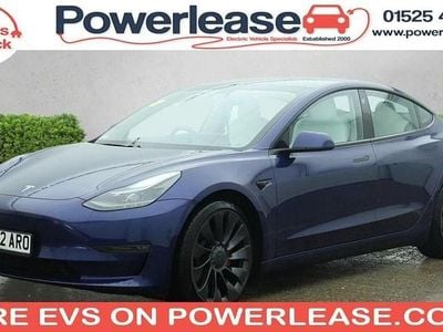 Used Tesla Model 3 Performance 82 kW (112 HP) 2022 Blue Sedan