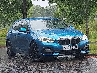 Used BMW 118 Comfort Edition 136 HP (100 kW) 2023 Blue Hatchback