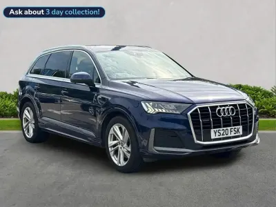 Used Audi Q7 S-Line 286 HP (210 kW) 2020 Blue SUV