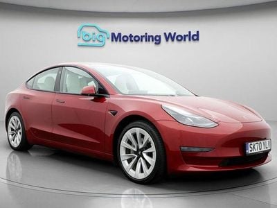 Red Used 2020 Tesla Model 3 Long Range AWD Sedan | £17,000 (Fair price)