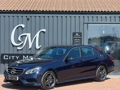 Used Mercedes E220 AMG 2015 Blue Sedan