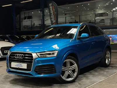 Used Audi Q3 S-line plus 184 HP (135 kW) 2016 Blue SUV