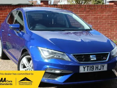 Used Seat Leon FR 130 HP (95 kW) 2019 Blue Hatchback