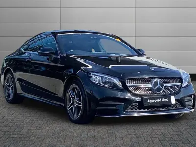Used Mercedes C220 AMG line 194 HP (142 kW) 2022 Black Coupe