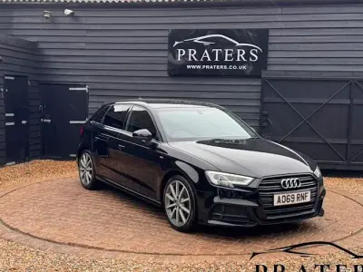 Used Audi A3 Sportback Black Edition 116 HP (85 kW) 2019 Black Hatchback