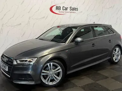 Used Audi A3 S-Line 190 HP (139 kW) 2018 Grey Sedan