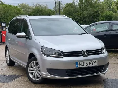 Used VW Touran SE 105 HP (77 kW) 2015 Silver MPV
