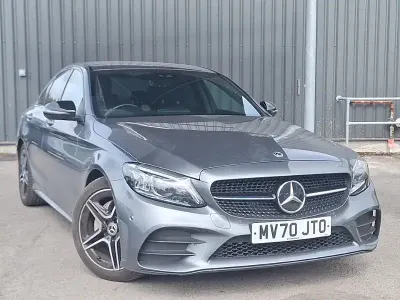 Used Mercedes C220 AMG line 194 HP (142 kW) 2020 Grey Sedan
