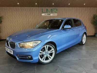 Used BMW 118 Sport Line 2017 Blue Hatchback